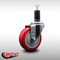 Service Caster 4'' SS Red Poly Wheel Swivel 1-1/4'' Expanding Stem Caster SCC-SSEX20S414-PPUB-RED-114 - alternate 2